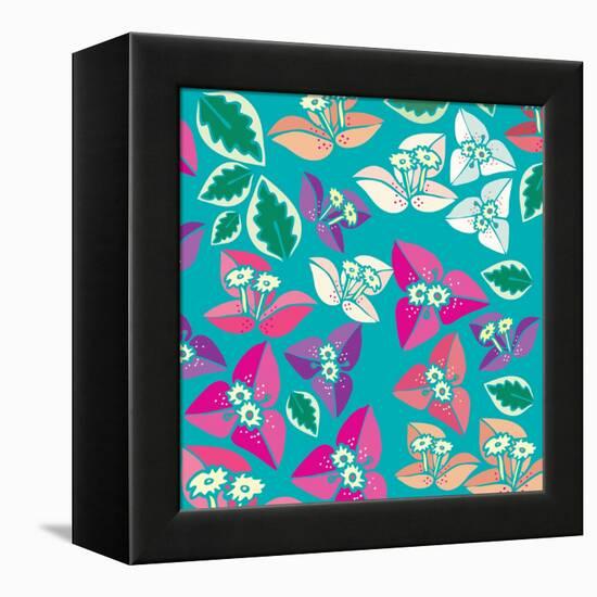 Flowers, Bugambiilla Color-Belen Mena-Framed Premier Image Canvas