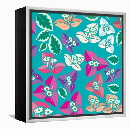 Flowers, Bugambiilla Color-Belen Mena-Framed Premier Image Canvas