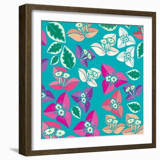 Flowers, Bugambiilla Color-Belen Mena-Framed Giclee Print