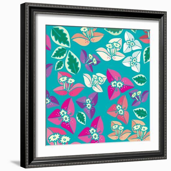 Flowers, Bugambiilla Color-Belen Mena-Framed Giclee Print