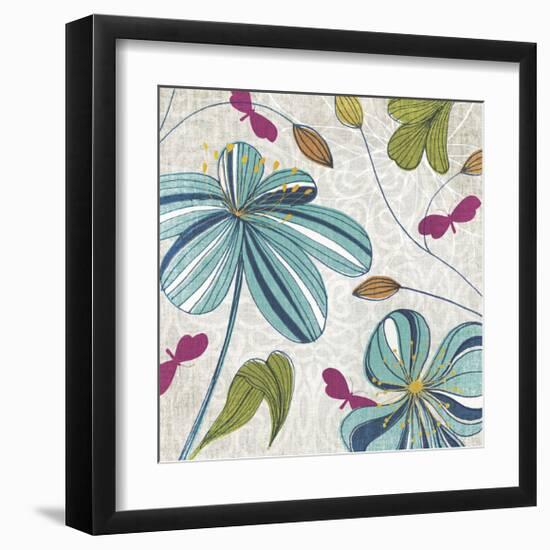 Flowers & Butterflies-Tandi Venter-Framed Giclee Print