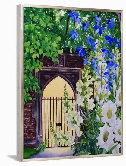 Flowers by a Sunlit Gateway, 2008-Christopher Ryland-Framed Giclee Print