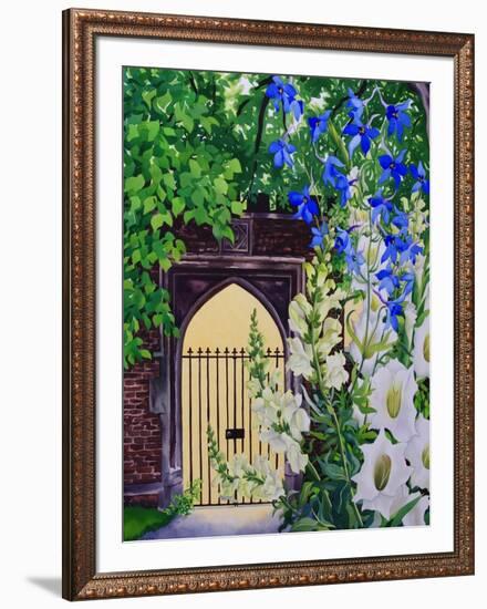 Flowers by a Sunlit Gateway, 2008-Christopher Ryland-Framed Giclee Print