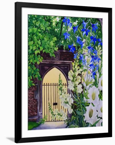 Flowers by a Sunlit Gateway, 2008-Christopher Ryland-Framed Giclee Print