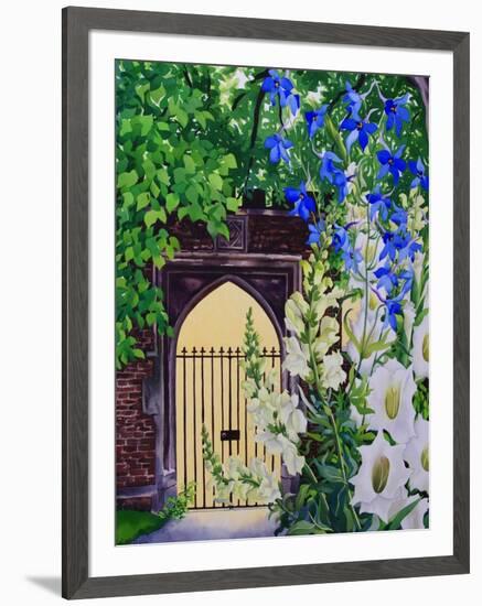 Flowers by a Sunlit Gateway, 2008-Christopher Ryland-Framed Giclee Print