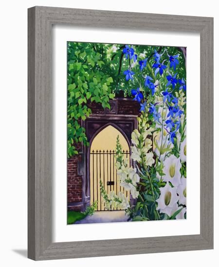 Flowers by a Sunlit Gateway, 2008-Christopher Ryland-Framed Giclee Print