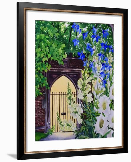 Flowers by a Sunlit Gateway, 2008-Christopher Ryland-Framed Giclee Print