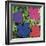 Flowers, c. 1964 (1 purple, 1 blue, 1 pink, 1 red)-Andy Warhol-Framed Art Print