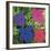 Flowers, c. 1964 (1 purple, 1 blue, 1 pink, 1 red)-Andy Warhol-Framed Art Print