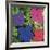 Flowers, c. 1964 (1 purple, 1 blue, 1 pink, 1 red)-Andy Warhol-Framed Art Print