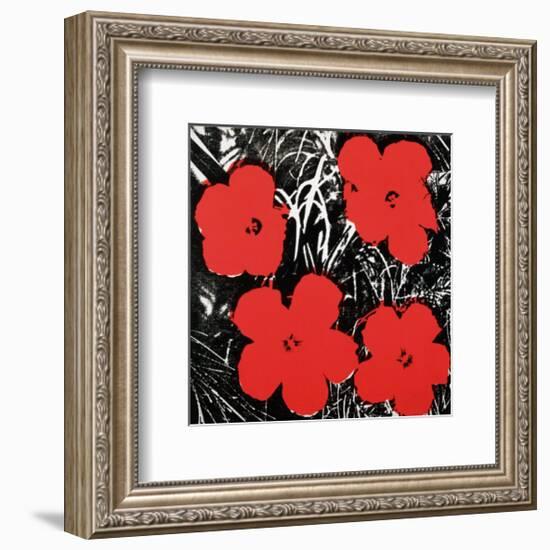 Flowers, c.1964 (Red)-Andy Warhol-Framed Art Print