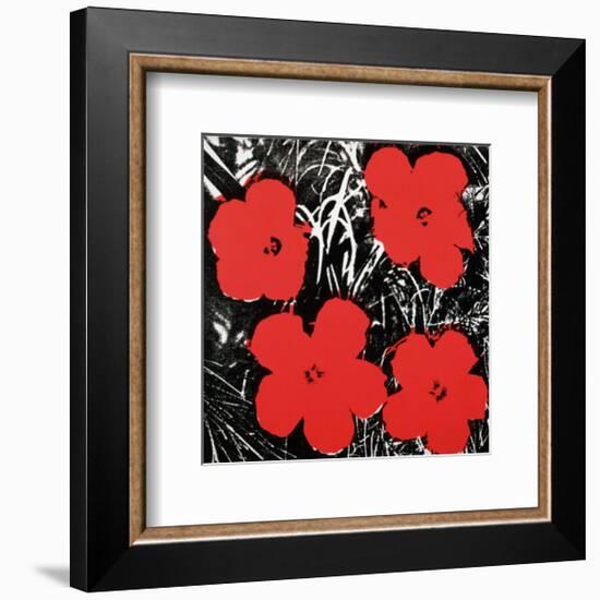 Flowers, c.1964 (Red)-Andy Warhol-Framed Art Print