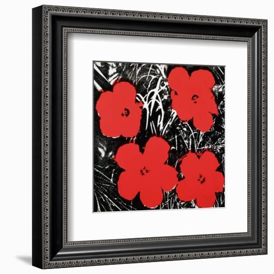 Flowers, c.1964 (Red)-Andy Warhol-Framed Art Print