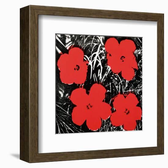 Flowers, c.1964 (Red)-Andy Warhol-Framed Art Print