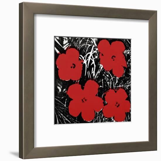 Flowers, c.1964 (Red)-Andy Warhol-Framed Giclee Print