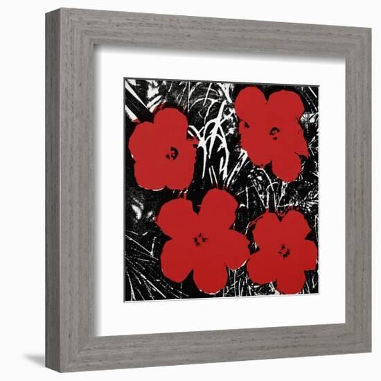 Flowers, c.1964 (Red)-Andy Warhol-Framed Giclee Print