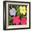 Flowers, c.1970 (1 purple, 1 yellow, 2 pink)-Andy Warhol-Framed Art Print