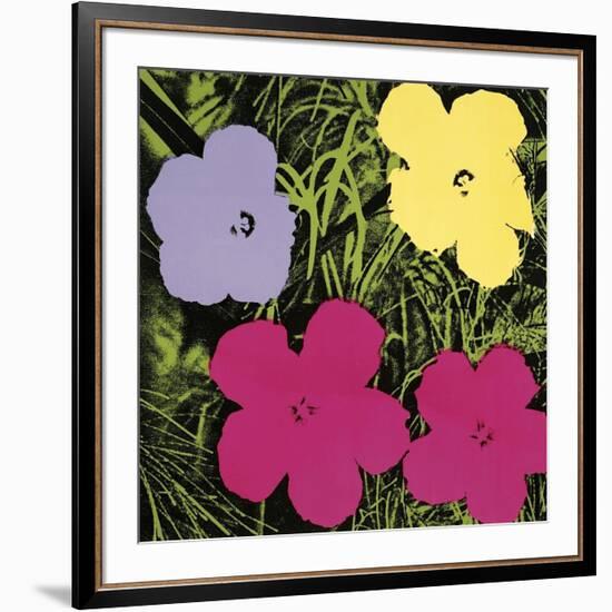 Flowers, c.1970 (1 Purple, c.1 Yellow, 2 Pink)-Andy Warhol-Framed Giclee Print