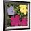 Flowers, c.1970 (1 Purple, c.1 Yellow, 2 Pink)-Andy Warhol-Framed Giclee Print