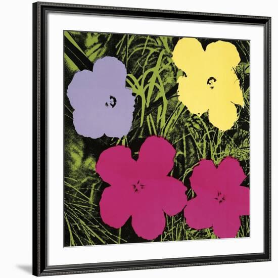 Flowers, c.1970 (1 Purple, c.1 Yellow, 2 Pink)-Andy Warhol-Framed Giclee Print