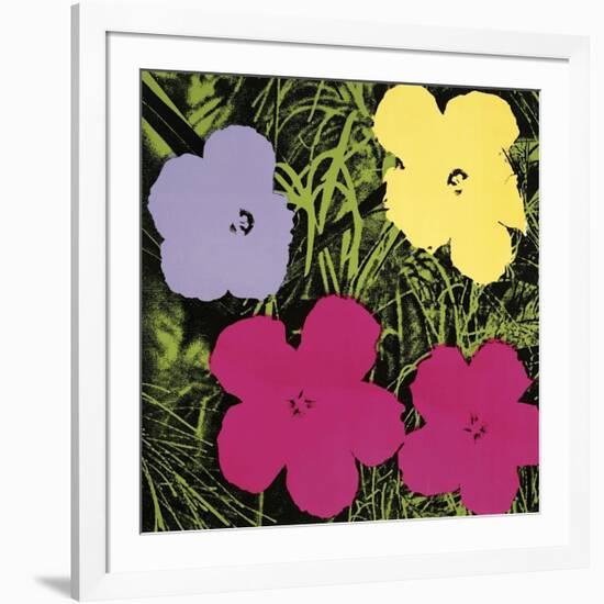 Flowers, c.1970 (1 Purple, c.1 Yellow, 2 Pink)-Andy Warhol-Framed Giclee Print