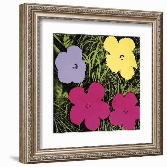 Flowers, c.1970 (1 Purple, c.1 Yellow, 2 Pink)-Andy Warhol-Framed Giclee Print