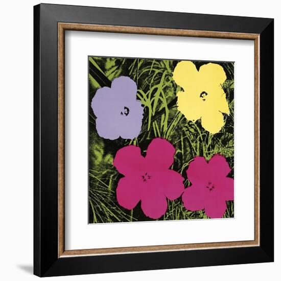Flowers, c.1970 (1 Purple, c.1 Yellow, 2 Pink)-Andy Warhol-Framed Giclee Print