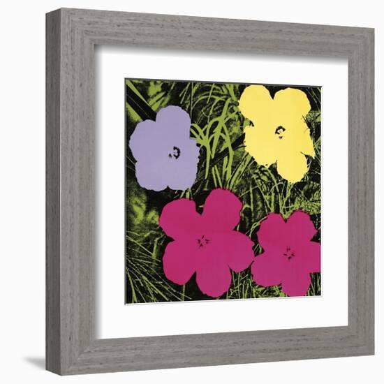 Flowers, c.1970 (1 Purple, c.1 Yellow, 2 Pink)-Andy Warhol-Framed Giclee Print