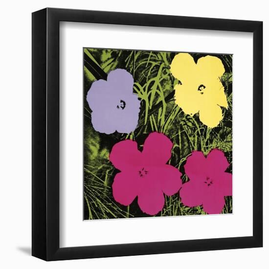 Flowers, c.1970 (1 Purple, c.1 Yellow, 2 Pink)-Andy Warhol-Framed Giclee Print