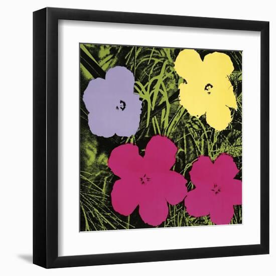 Flowers, c.1970 (1 Purple, c.1 Yellow, 2 Pink)-Andy Warhol-Framed Giclee Print