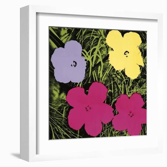 Flowers, c.1970 (1 Purple, c.1 Yellow, 2 Pink)-Andy Warhol-Framed Giclee Print