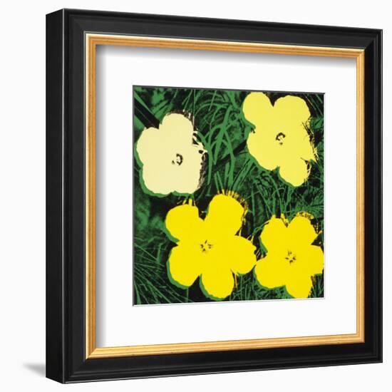 Flowers, c.1970 (Yellow)-Andy Warhol-Framed Art Print