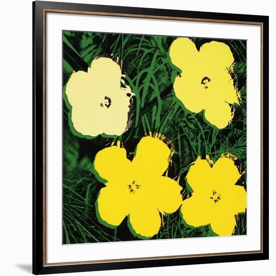 Flowers, c.1970 (Yellow)-Andy Warhol-Framed Giclee Print