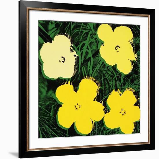 Flowers, c.1970 (Yellow)-Andy Warhol-Framed Giclee Print