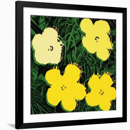 Flowers, c.1970 (Yellow)-Andy Warhol-Framed Giclee Print