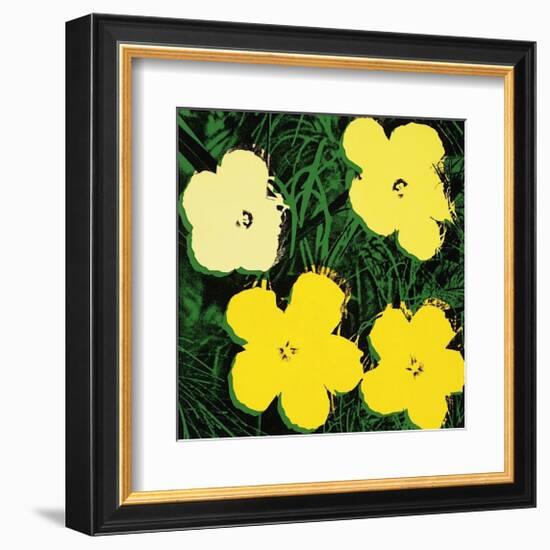 Flowers, c.1970 (Yellow)-Andy Warhol-Framed Giclee Print