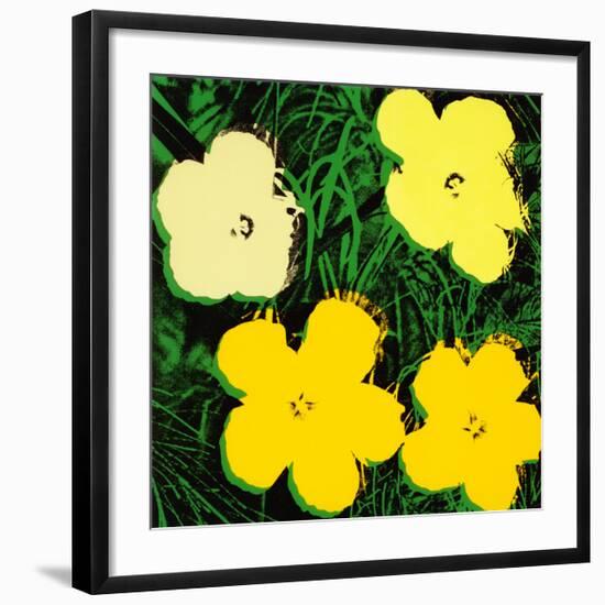 Flowers, c.1970 (Yellow)-Andy Warhol-Framed Giclee Print