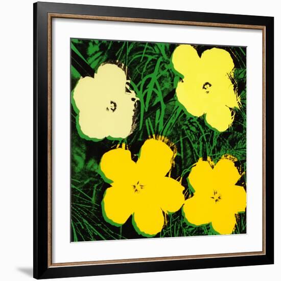 Flowers, c.1970 (Yellow)-Andy Warhol-Framed Giclee Print