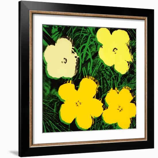 Flowers, c.1970 (Yellow)-Andy Warhol-Framed Giclee Print