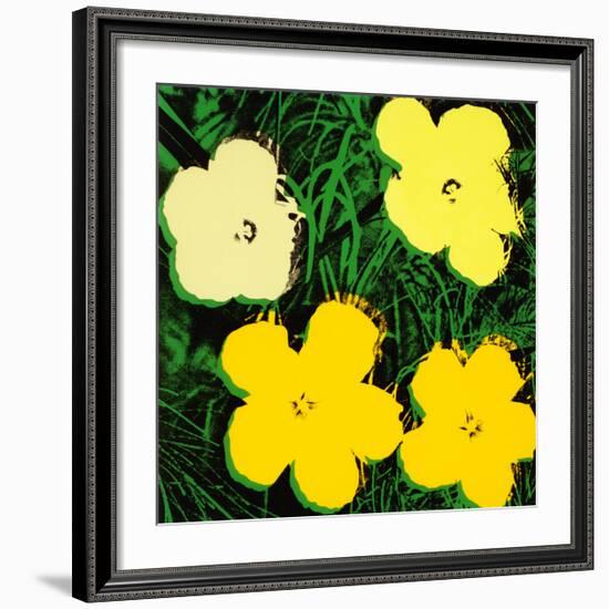 Flowers, c.1970 (Yellow)-Andy Warhol-Framed Giclee Print