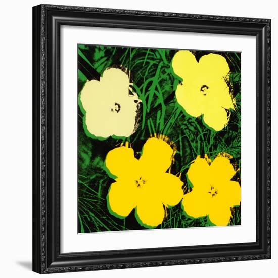 Flowers, c.1970 (Yellow)-Andy Warhol-Framed Giclee Print