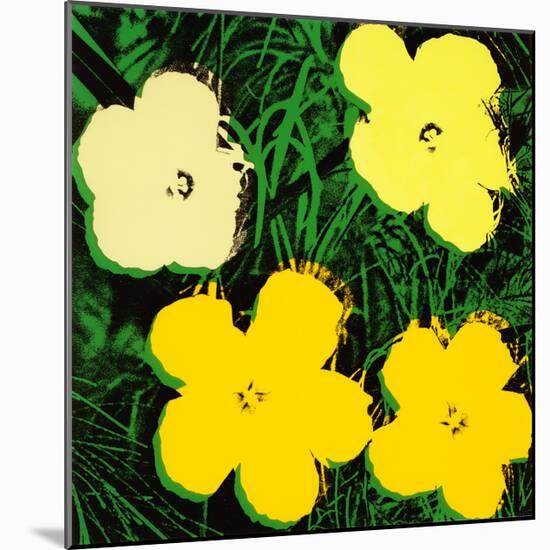 Flowers, c.1970 (Yellow)-Andy Warhol-Mounted Giclee Print