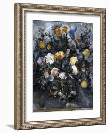 Flowers, C1902-Paul Cézanne-Framed Giclee Print