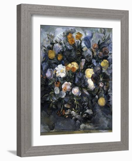 Flowers, C1902-Paul Cézanne-Framed Giclee Print