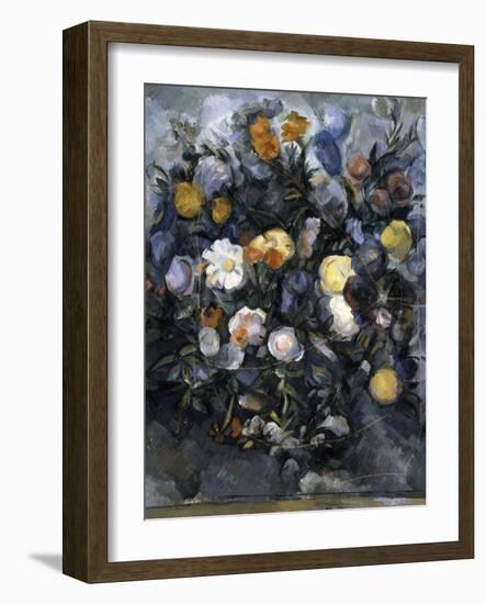 Flowers, C1902-Paul Cézanne-Framed Giclee Print