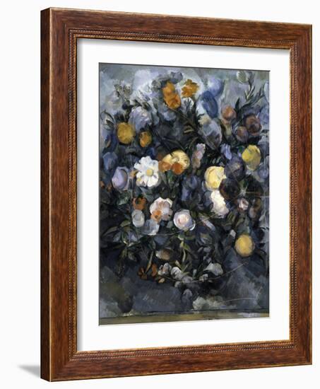 Flowers, C1902-Paul Cézanne-Framed Giclee Print