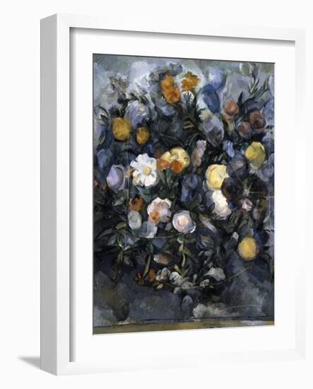 Flowers, C1902-Paul Cézanne-Framed Giclee Print