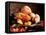 Flowers Carved from Fruit and Vegetables in a Bowl-Eising Studio Food Photo and Video-Framed Premier Image Canvas