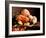 Flowers Carved from Fruit and Vegetables in a Bowl-Eising Studio Food Photo and Video-Framed Photographic Print