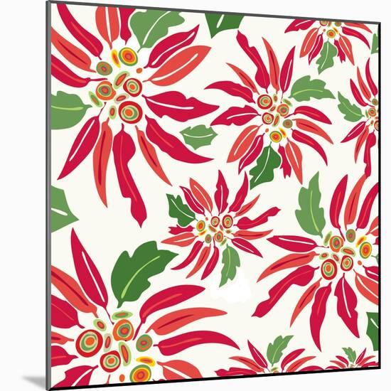 Flowers, Chistmas Star Flower Color-Belen Mena-Mounted Giclee Print